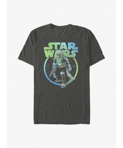 Star Wars The Book Of Boba Fett Rainbow Fett T-Shirt $6.21 T-Shirts