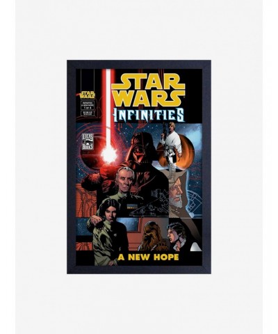 Star Wars Comic Cover Infinities New Hope Framed Wood Wall Art $10.96 Merchandises