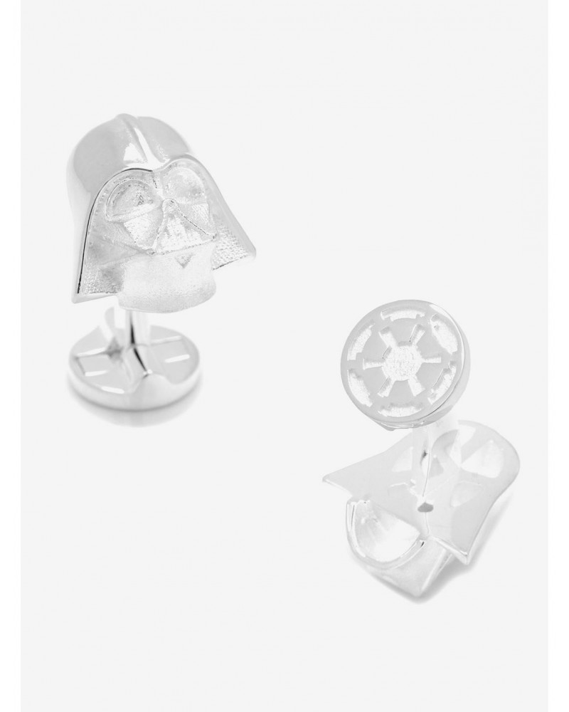 Star Wars Sterling Silver 3D Darth Vader Cufflinks $101.71 Cufflinks