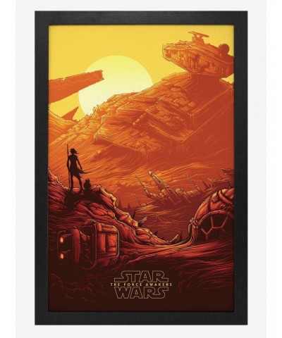 Star Wars The Force Awakens Jakku Battle Poster $9.46 Posters