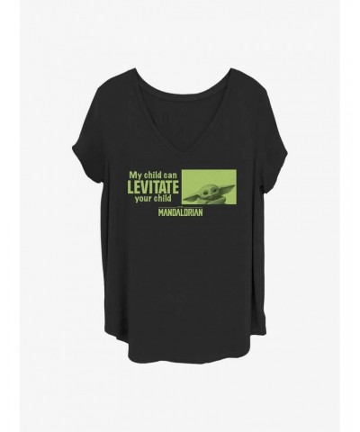 Star Wars The Mandalorian Levitate Child Girls T-Shirt Plus Size $9.48 T-Shirts