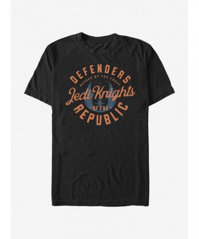 Star Wars The Clone Wars Jedi Knights Emblem T-Shirt $4.81 T-Shirts