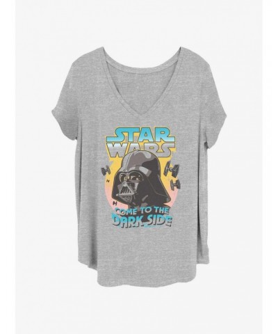 Star Wars Darth Vader Come To The Dark Side Girls T-Shirt Plus Size $7.40 T-Shirts